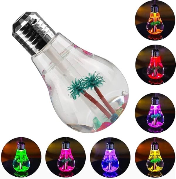 Usb Air Humidifier | Bulb Humidifier Lamp Shape