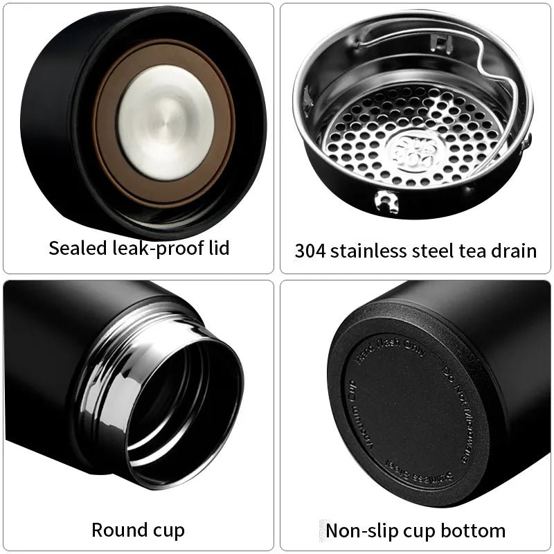 Temperature Water Bottle, LED Temperature Display,