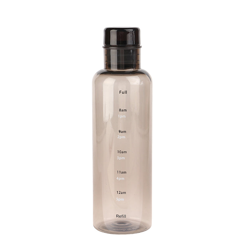 Transparent With Time Scale Water Bottle Large