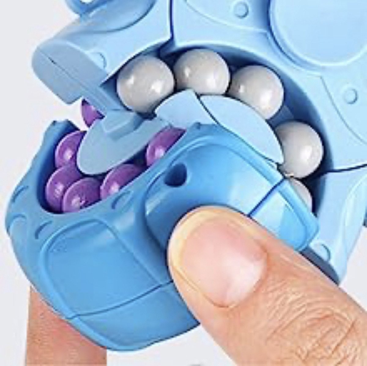 3-in-1 Fidget Spinner Magic Bean Rotating Cube Toy